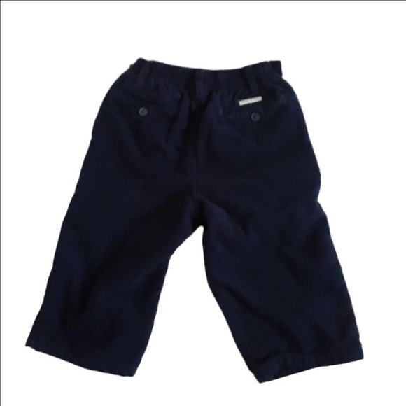 Janie and Jack Infant Boy's 12-18 months Navy Blue Felt Flat Front Pants - Picture 7 of 8